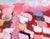 Pink Sheep, Angels, Birds II, Vintage Style Mid Century Modern Oil Painting by Alexandra Swistak For Sale - Image 8 of 8