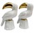 Vintage Hollywood Regency White Porcelain & Gold Gilt Toucan Bookends - A Pair For Sale - Image 4 of 9