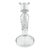 Vintage Crystal Taper Candlestick Holder For Sale