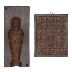 1900s Set of Two Wax Gingerbread Molds, Germany