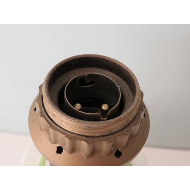 Cream Large Ceramic Table Lamp, France, 1970s For Sale - Image 8 of 10