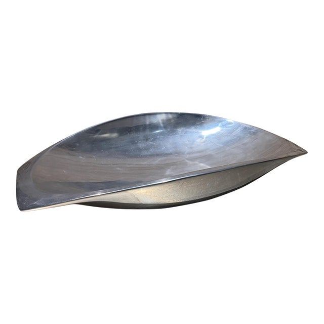 Nambé Butterfly Bowl Mid-Century Modern Serving Dish Richard K. Thomas For Sale