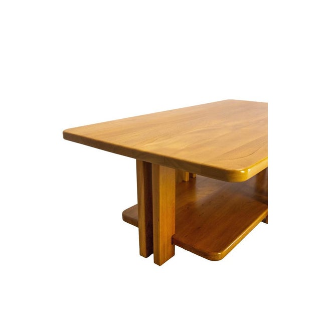 French Chestnut Coffee Table, 1980 For Sale - Image 6 of 10