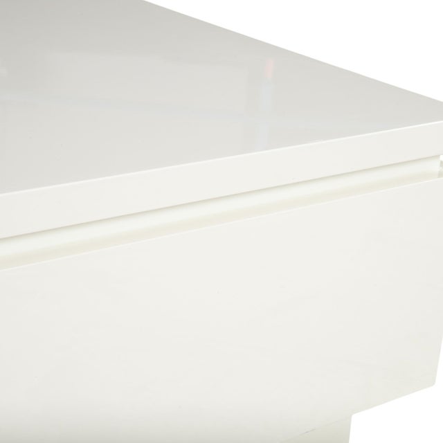 Wood Cube Wooden Sideboard in White from Lübke For Sale - Image 7 of 17