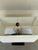 Stylish Currey & Co Avant Garde Table Lamp. Sculptural metal body with white rectangular shade. Original retail $1090....