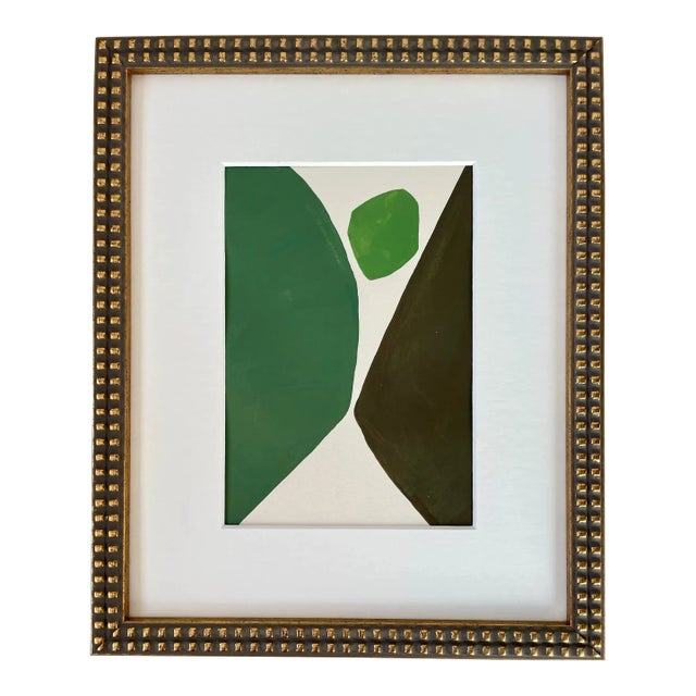 2024 "Pazienza" Abstract Minimalist Painting on Cotton Paper by Artist r.k. Red For Sale