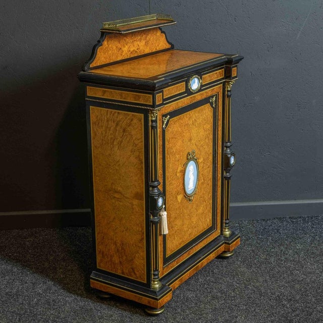 A quite stunning pair of Mid Victorian side cabinets of the finest quality. Most likely by Holland and Sons but quite...