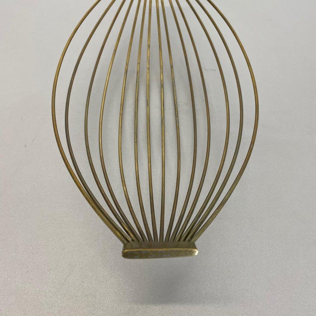 Gold Large Minimalist Brass Fruit Bowl Shell from Carl Auböck, Austria, 1950s For Sale - Image 8 of 18