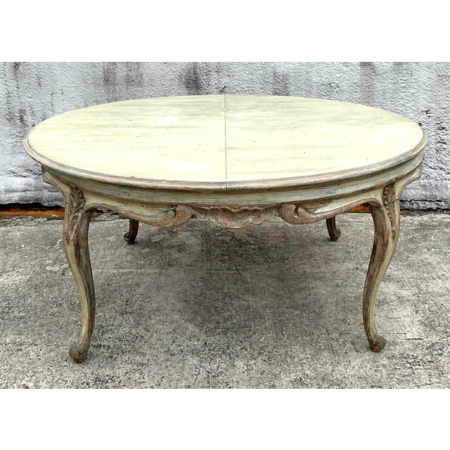 Vintage Patinated Baroque Dining Table For Sale - Image 9 of 12
