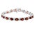 18 Carat Genuine Natural Garnet Tennis Bracelet 14 Karat White Gold For Sale - Image 18 of 18