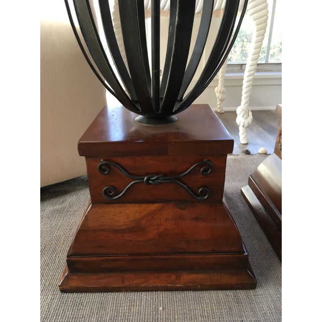 Wood Vintage Traditional Architectural Finials - a Pair For Sale - Image 7 of 8