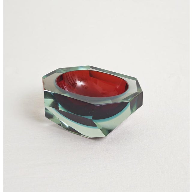 Mid-Century Modern Mid-Century Modern Murano Glass Ashtray attributed to Flavio Poli for Seguso Vetri Darte, Italy, 1960s For Sale - Image 3 of 11