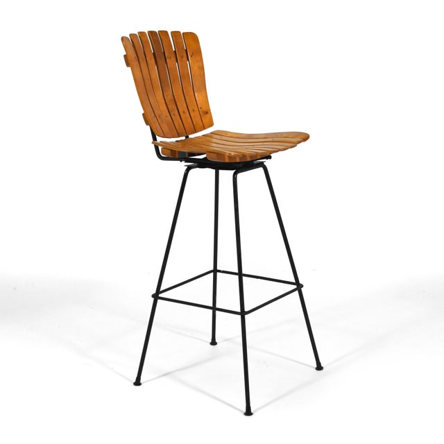 Arthur Umanoff Bar Stools Set of Four For Sale In Chicago - Image 6 of 10