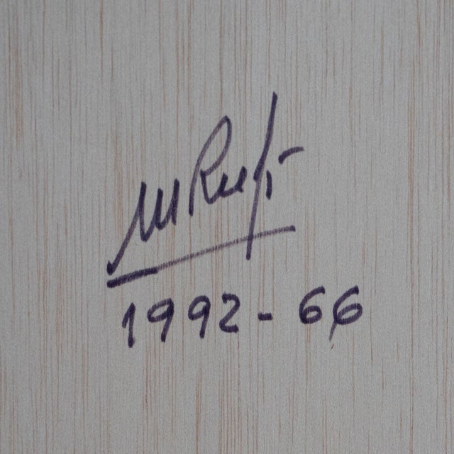 Manuel Rufi Gibert, Abstract Symbolic Composition, 1980s, Oil on Board For Sale - Image 9 of 11