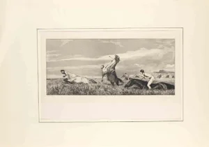 Max Klinger, Pursued Centaur (Verfolgter Centaur), Etching, 1881