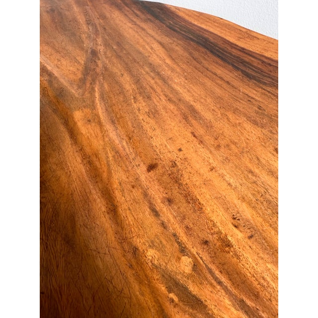 Brown Vintage 1960s Mid Century Hand Carved Folk Art Acadia Root Coffee or Side Table For Sale - Image 8 of 12