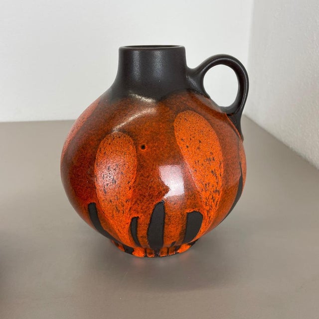 Red Black Pottery Vases from Steuler Ceramics, Germany, 1970s, Set of 2 For Sale - Image 9 of 18