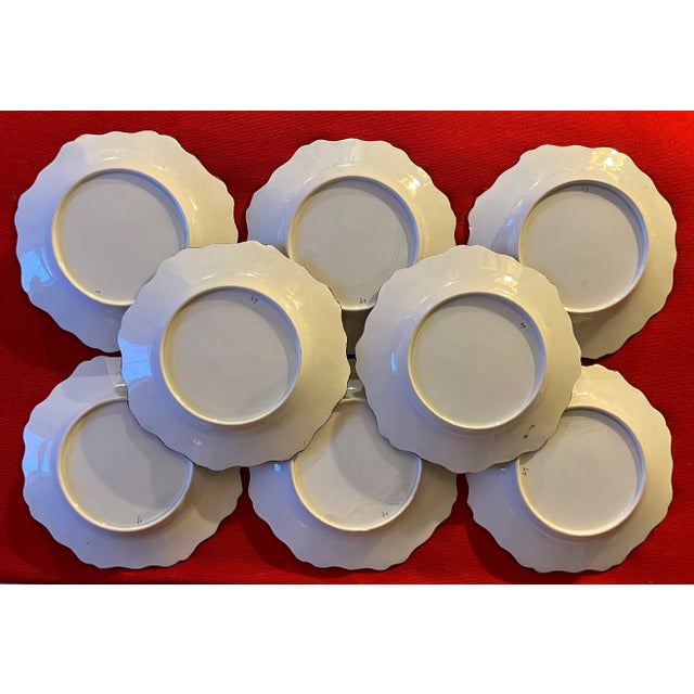 Antique Early 19th Century English Regency Creamware Plates for Salad or Dessert - Set of 8 For Sale - Image 12 of 12