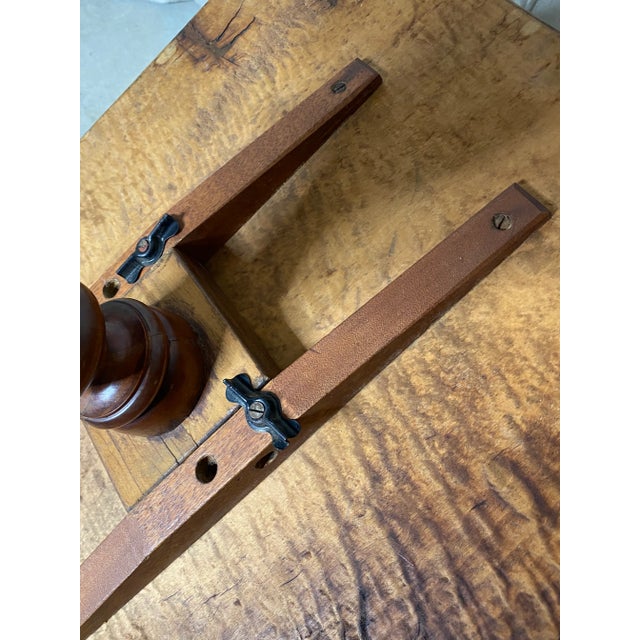 Brown 18th Century Tiger Maple Candle Stand For Sale - Image 8 of 10