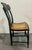 18thc Pair of Stenciled Pair of Cane Seat Chairs For Sale - Image 10 of 11