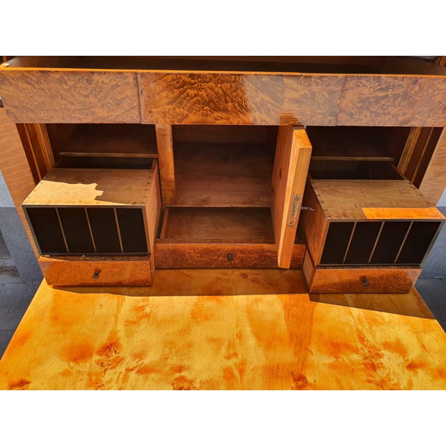 Biedermeier Secretary in Birch, 1815 For Sale - Image 9 of 18