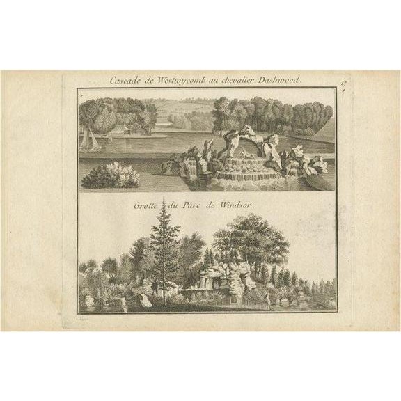 Georg Louis le Rouge, West Wycombe Park and Windsor Park, 1785, Engraving on Paper For Sale - Image 6 of 6