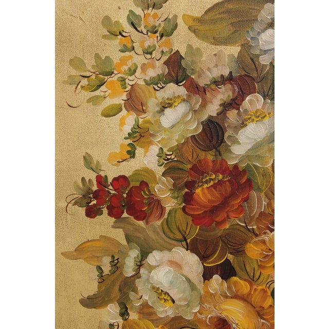 Stunning Artist Signed Still Life Oil Painting on Canvas For Sale - Image 11 of 17