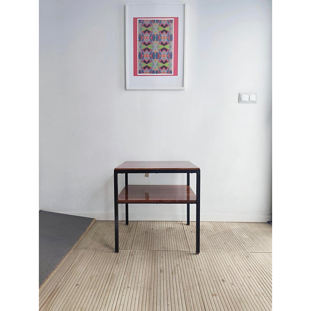 Rolaco Spain side table. Mahogany and iron. Very good condition. I have official proof of authenticity such as vintage...