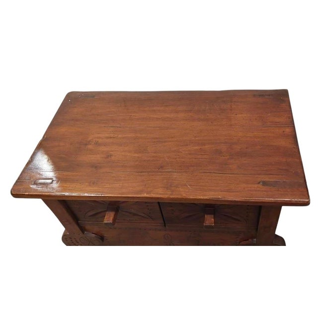 Guatemalan Nahuala Custom Carved Console or Side Table.