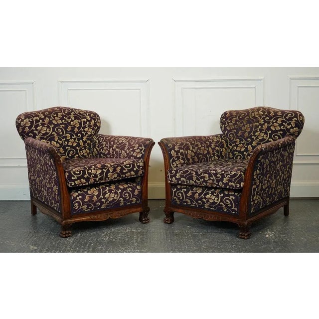 Victorian Fabric Bergere Suite Sofa and Armchairs, Set of 3 For Sale - Image 11 of 17