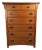 Late 20th Century Mission Oak Highboy Dresser by Vaughan Bassett For Sale