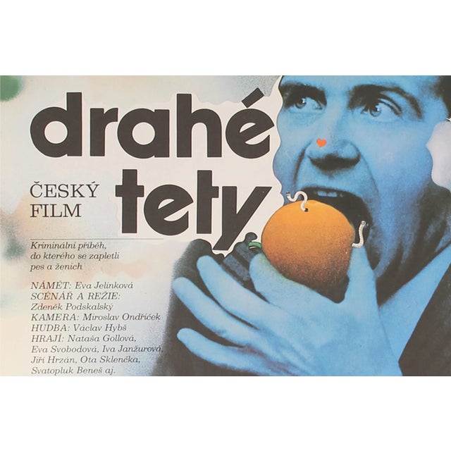 Drahe Tety a Ja Film Poster by Zdenek Ziegler, 1974 For Sale - Image 4 of 5