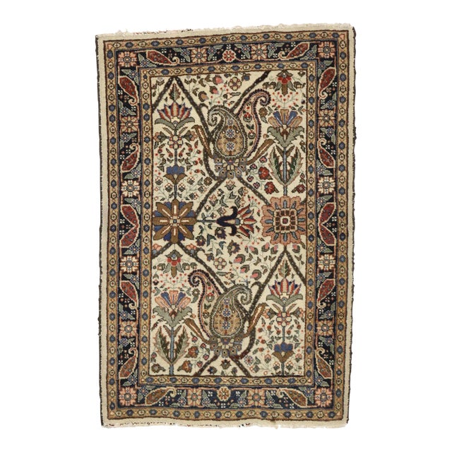 Vintage Persian Tabriz Rug - 02'05 X 03'09 For Sale