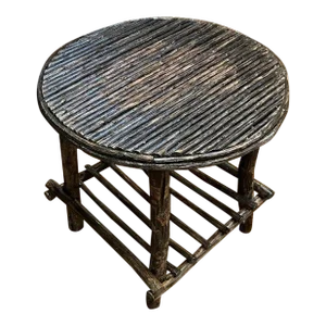 Early 20thc Hickory Side Table