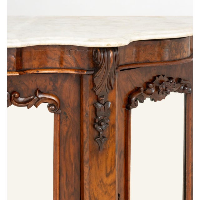 Victorian Victorian Walnut Mirrored Credenza For Sale - Image 3 of 12