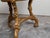 Italian Carved Giltwood Side Table with Slate Top, Shelf and Floral Motifs For Sale - Image 9 of 12