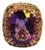 Bochic “Orient” Vintage Natural Multi Sapphire Ring Set In 18K Gold & Silver For Sale
