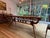 1950s Vintage Solid Walnut Midcentury Dining Table With Eight Chairs For Sale - Image 5 of 14