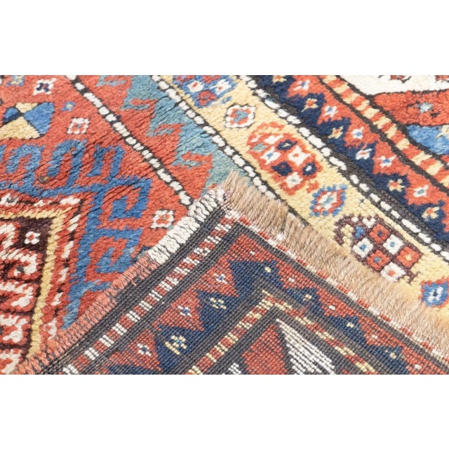 Traditional Antique Kazak Rug 3'10'' x 6'11'' For Sale - Image 3 of 12