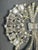 1940s MCM Jewelry Attributed Style to Eisenberg Ice Rhodium-Plated Emerald-Cut Crystal Ribbon Fan Brooch For Sale - Image 5 of 8