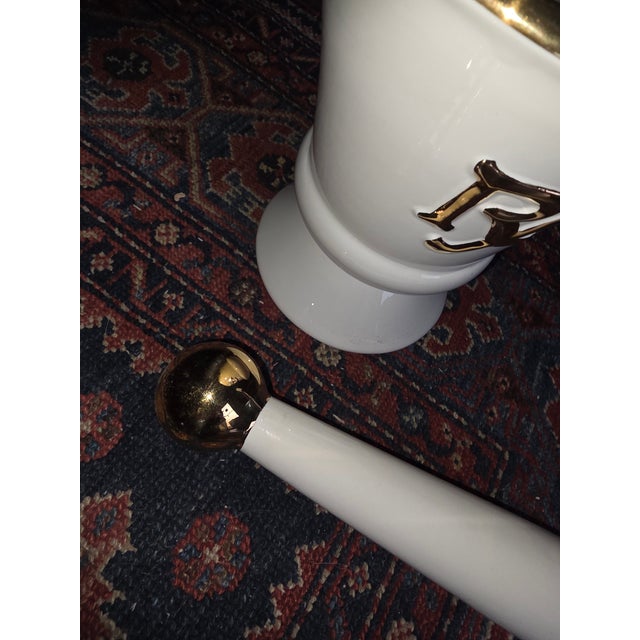 Apothecary Mortar and Pestal by Owens For Sale - Image 4 of 9