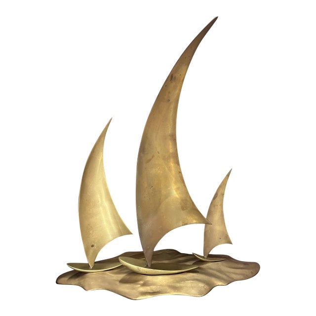 Mid Century Brass Sailboats For Sale