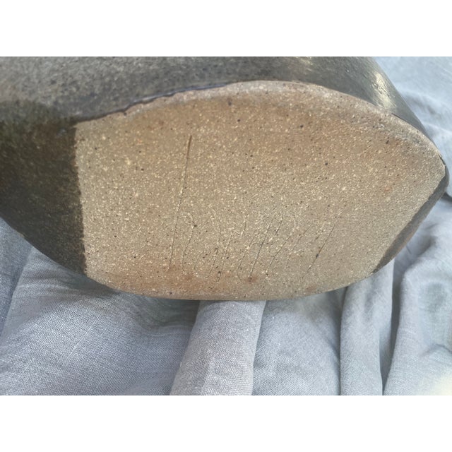 Late 20th Century Aleph Hammer Studio Pottery Vase For Sale - Image 4 of 9