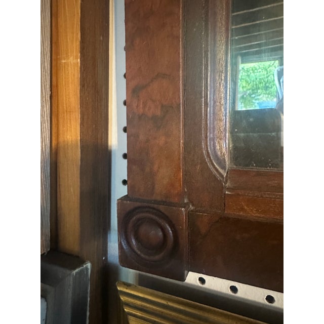 Antique Fireplace Mantle Mirror For Sale - Image 4 of 7