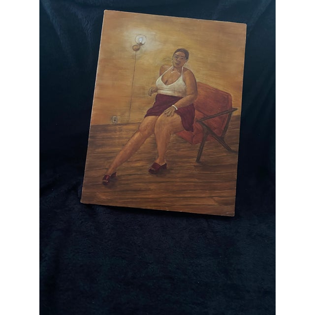 Contemporary Contemporary Oil Painting of Woman Titled “Ayanna” by Chelsie Kirkey 2023 For Sale - Image 3 of 12