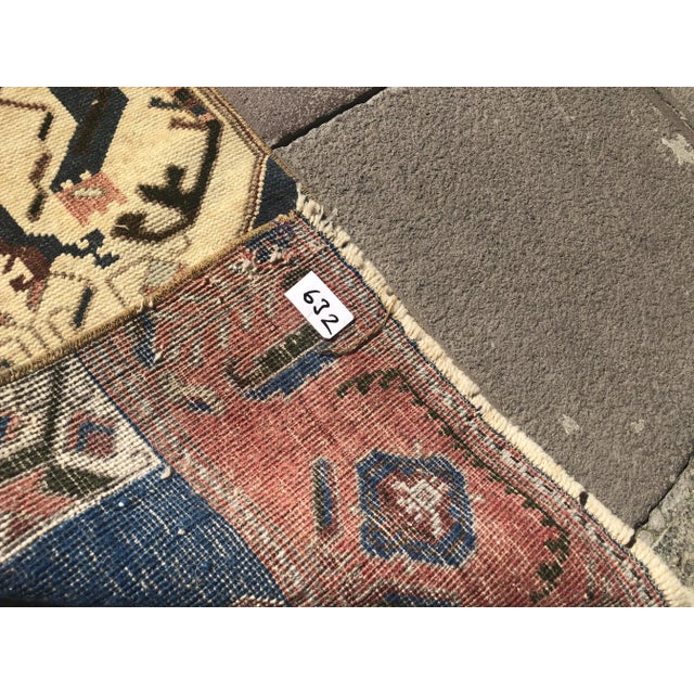 1960s Vintage Door Mat Rug- 1′4″ × 4′7″ For Sale - Image 4 of 6