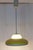 White Vintage Hanging Lamp with White Glass Shade and Yellow-White Metal Shade by Doria, 1970s For Sale - Image 8 of 11
