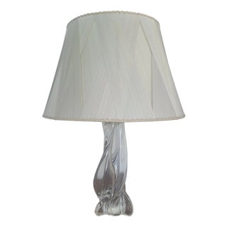 Mid-Century Table Lamp in Sevres Crystal For Sale
