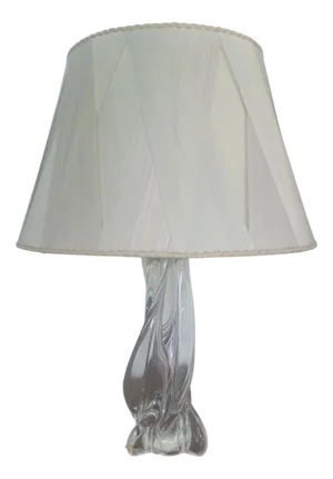 Mid-Century Table Lamp in Sevres Crystal