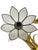 Brass and Lotus Flower Wall Lights by Sa Boulanger, 1960s, Set of 2 For Sale - Image 12 of 15